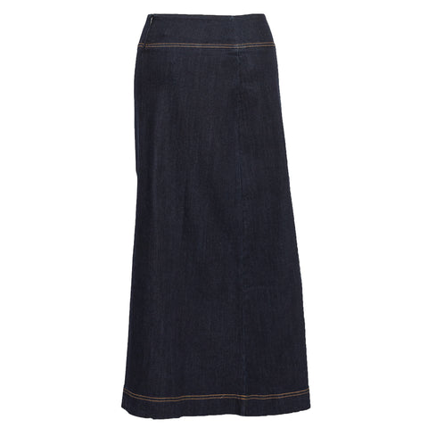 Classic Modest Long A-line Dark Blue Denim Skirt – newCreation Apparel
