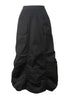 Ruched Black Skirt