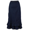 Double Ruffle Skirt Denim Blue