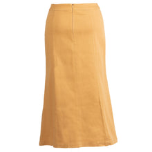 Women love this mustard colored Fall skirt 