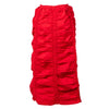 Shirred Red Skirt