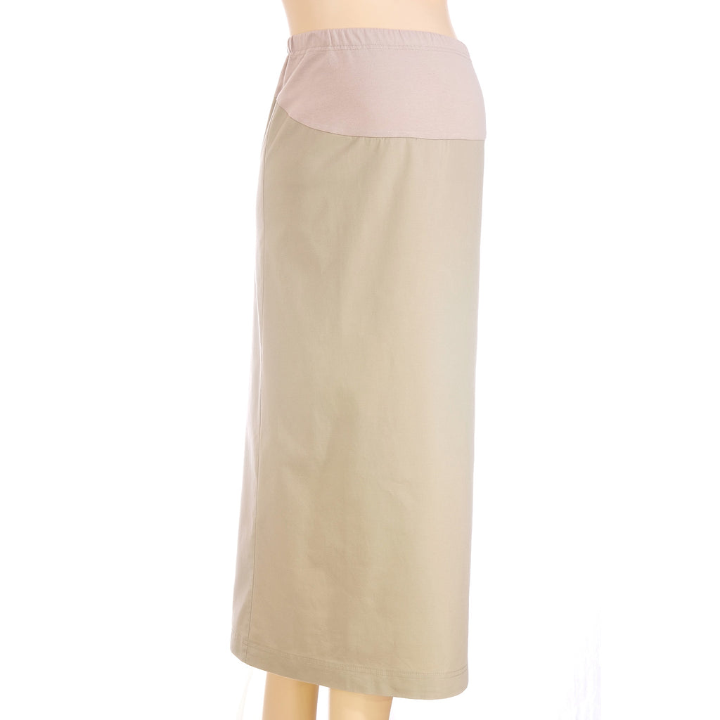 Maternity A-Line Khaki Skirt