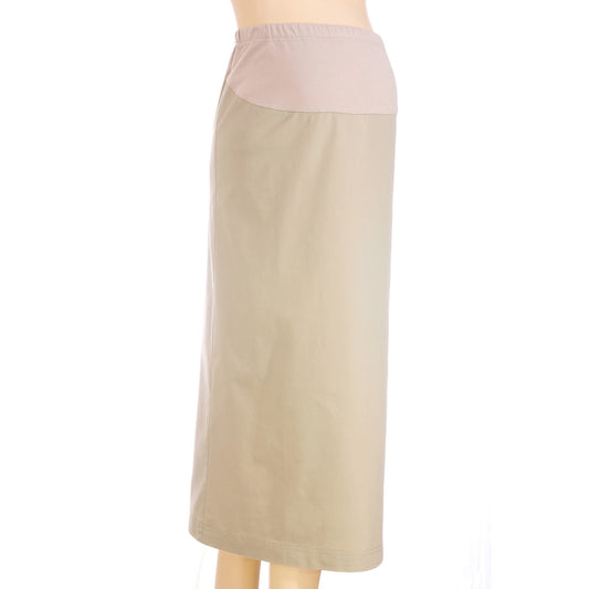 Maternity A-Line Khaki Skirt
