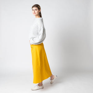Double Pocket Yellow Skirt